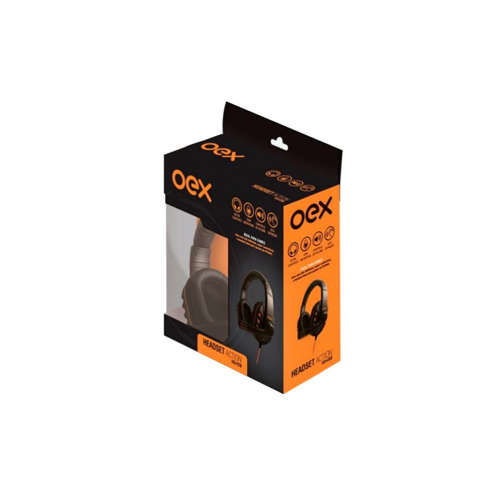 Fone de Ouvido HeadSet Action HS200 - Oex