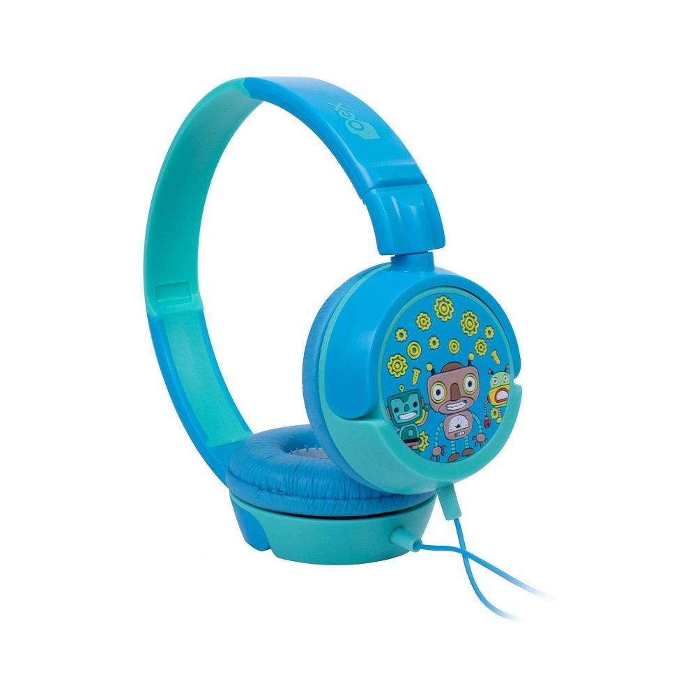 Headphone Infantil Robôs com Fio Azul HP305 - Oex