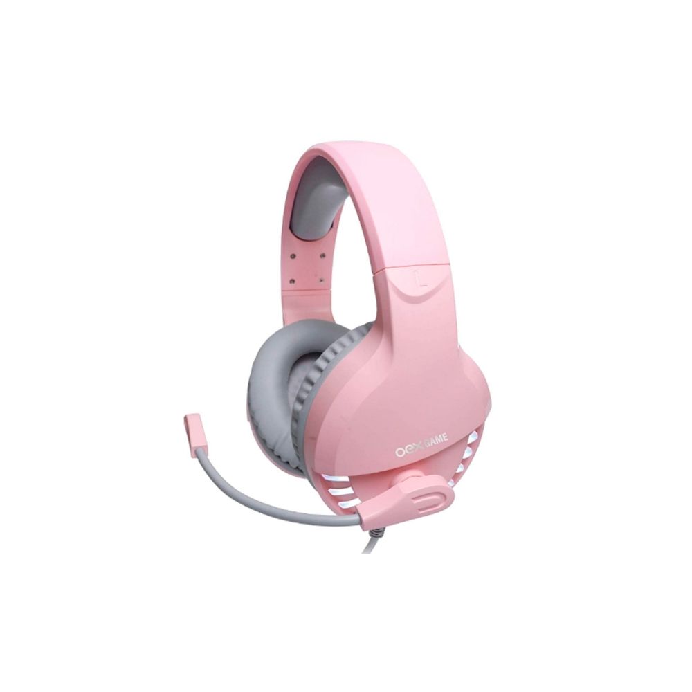 Headset Gamer Pink Fox HS414 Rosa - Oex