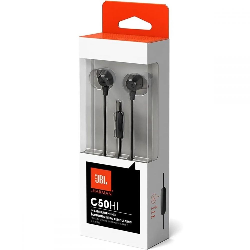 Fone de Ouvido C50HI Intra Auricular Preto - JBL