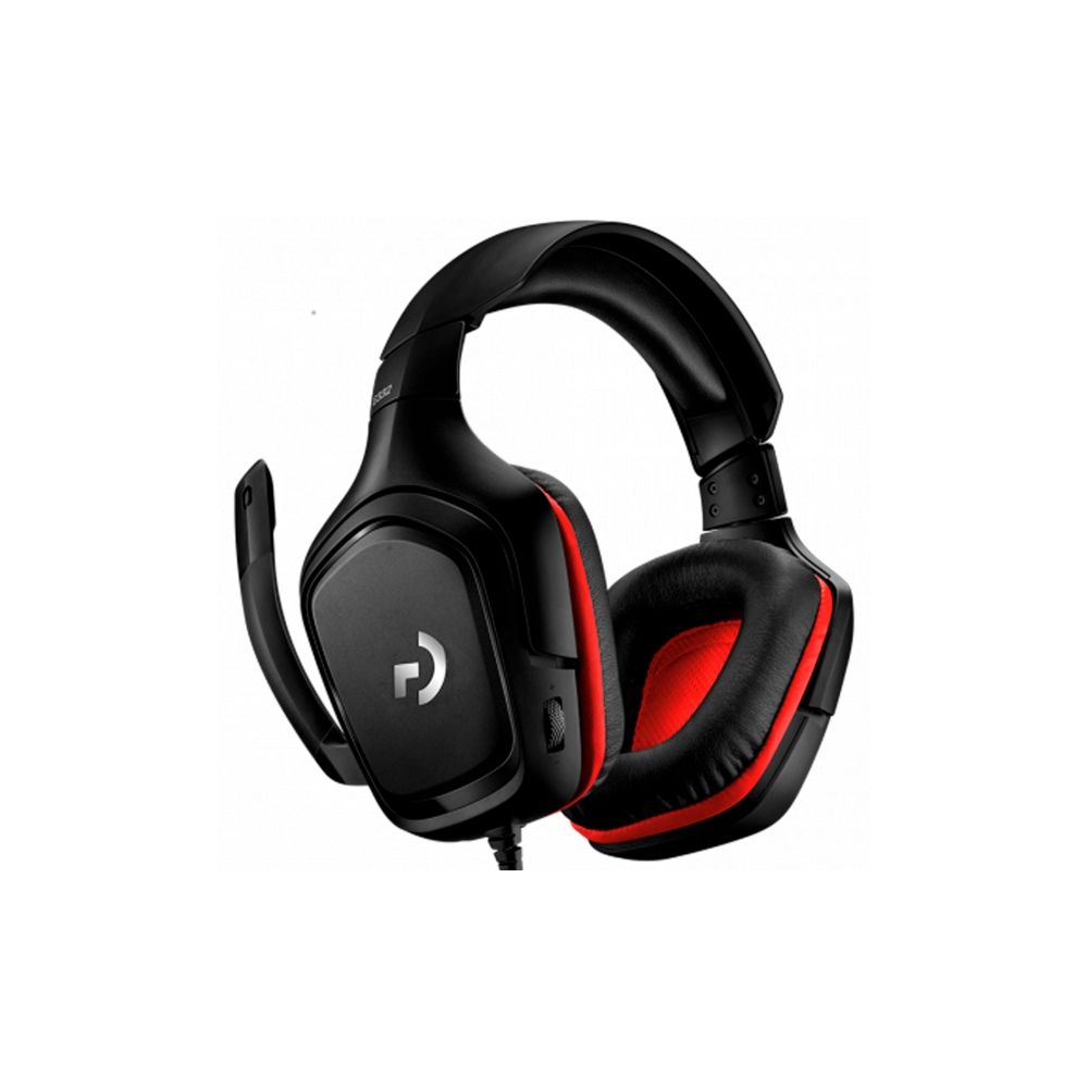 Headset Gamer G332 Preto e Vermelho - Logitech