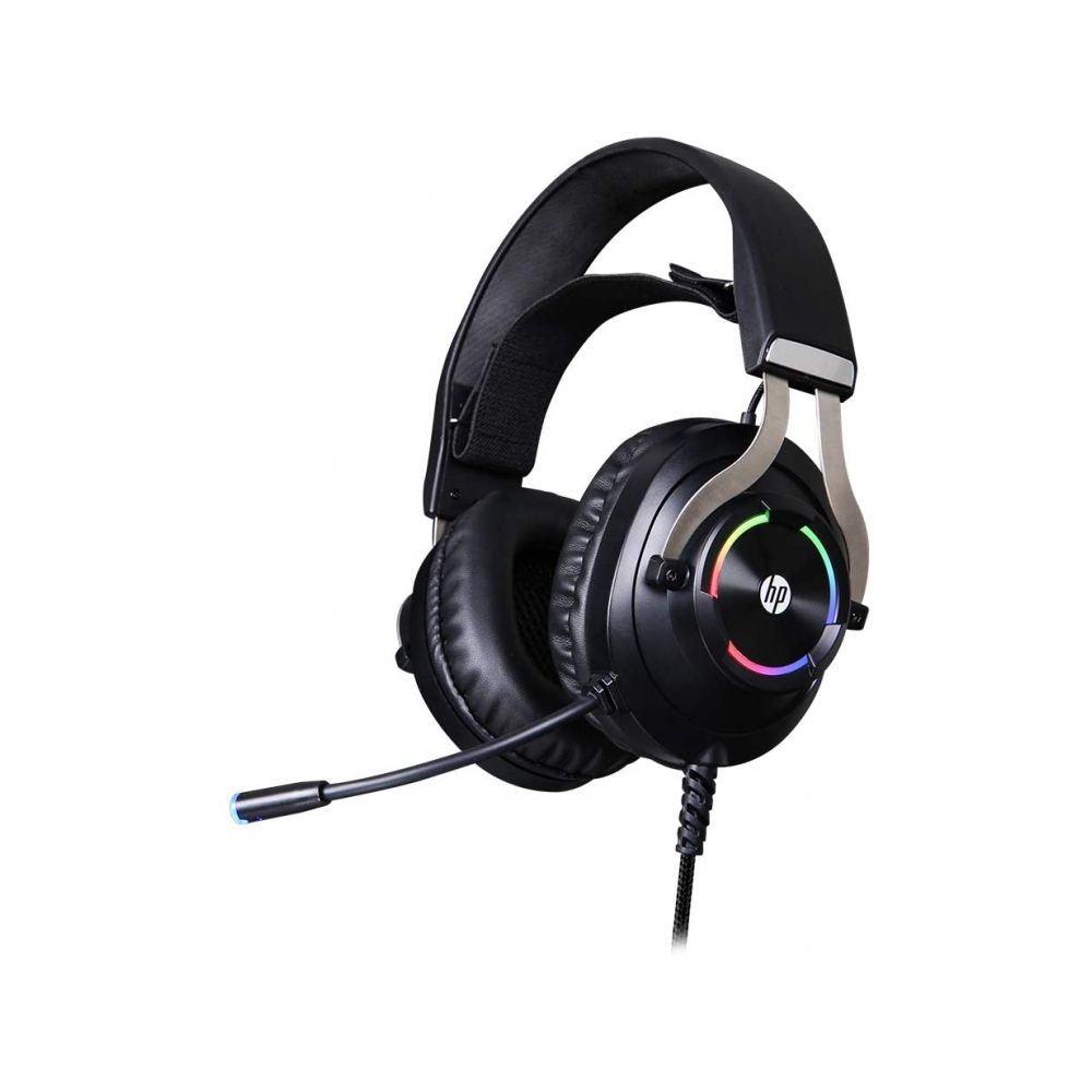 Headset Gamer P2 e USB Estéreo Preto RGB - HP