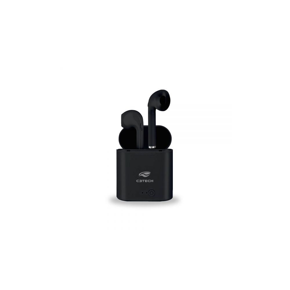 Fone de Ouvido Intra-Auricular EP-TWS-20BK Preto - C3Tech