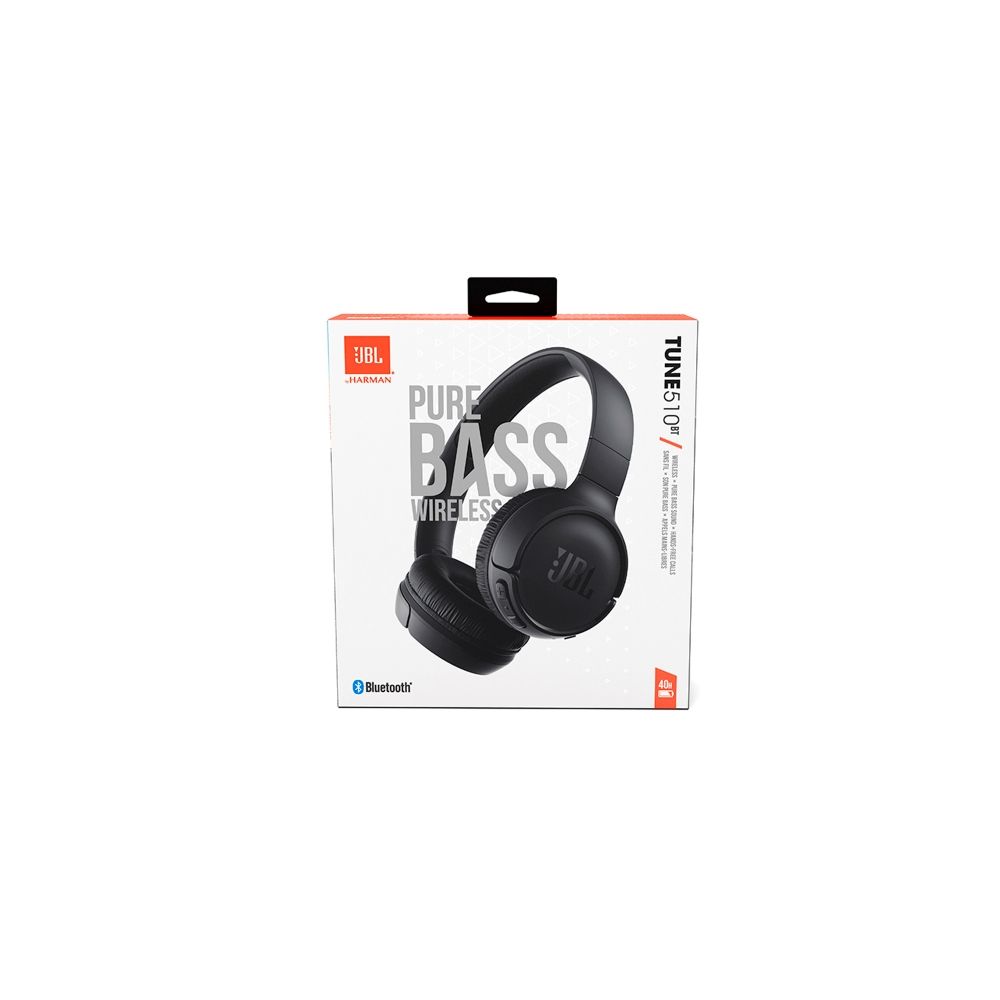 Fone de Ouvido Bluetooth Tune 510BT Pure Bass Preto  - JBL