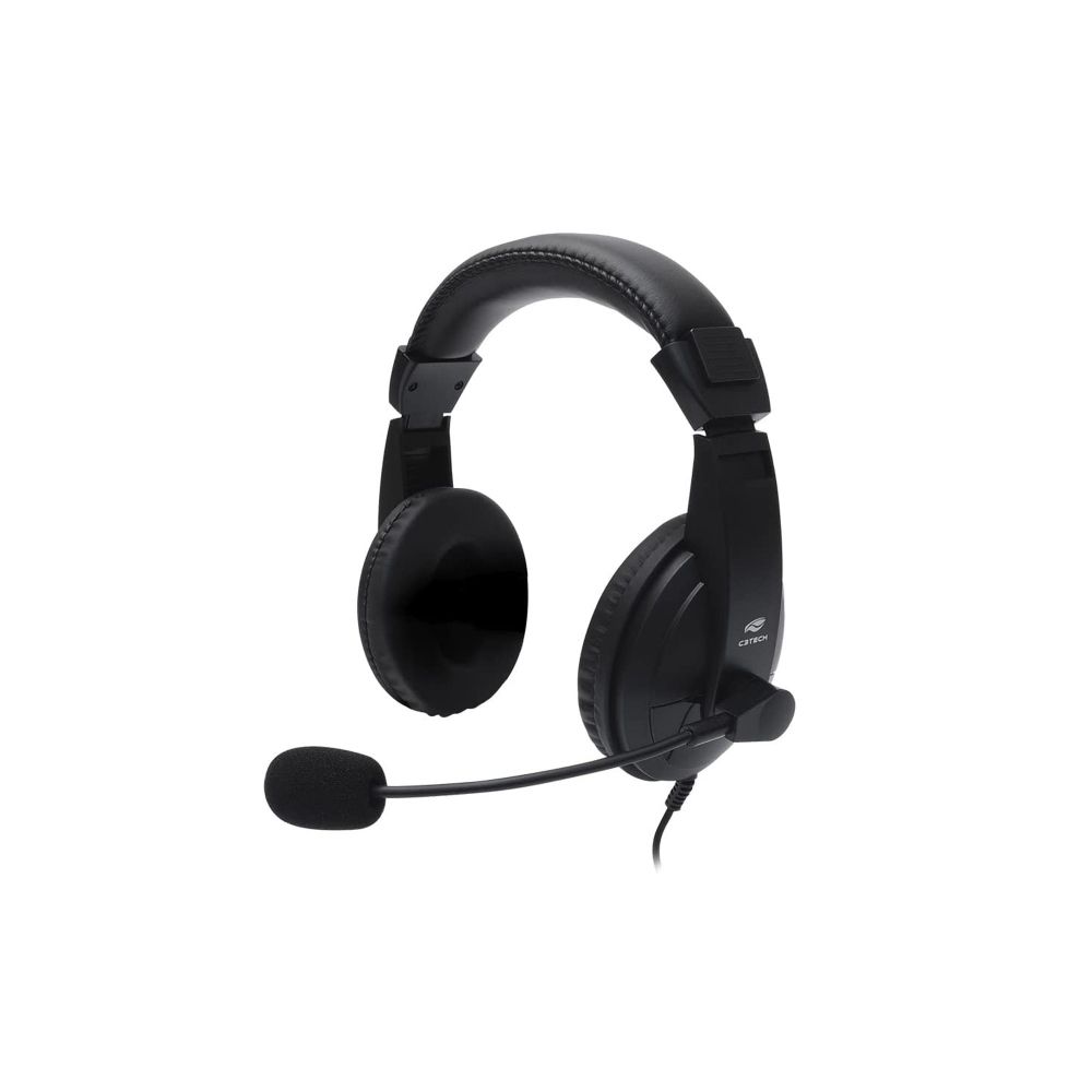 Headset USB C/Microfone Voicer Comfort PH-320BK - C3Tech