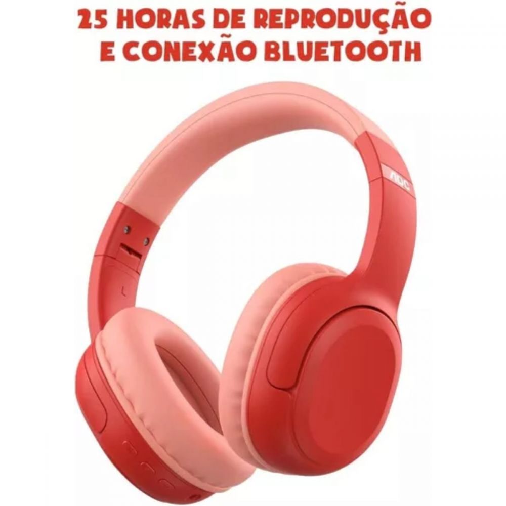 Headphone Gi Neto Aventureira Vermelha GI001RD - AOC