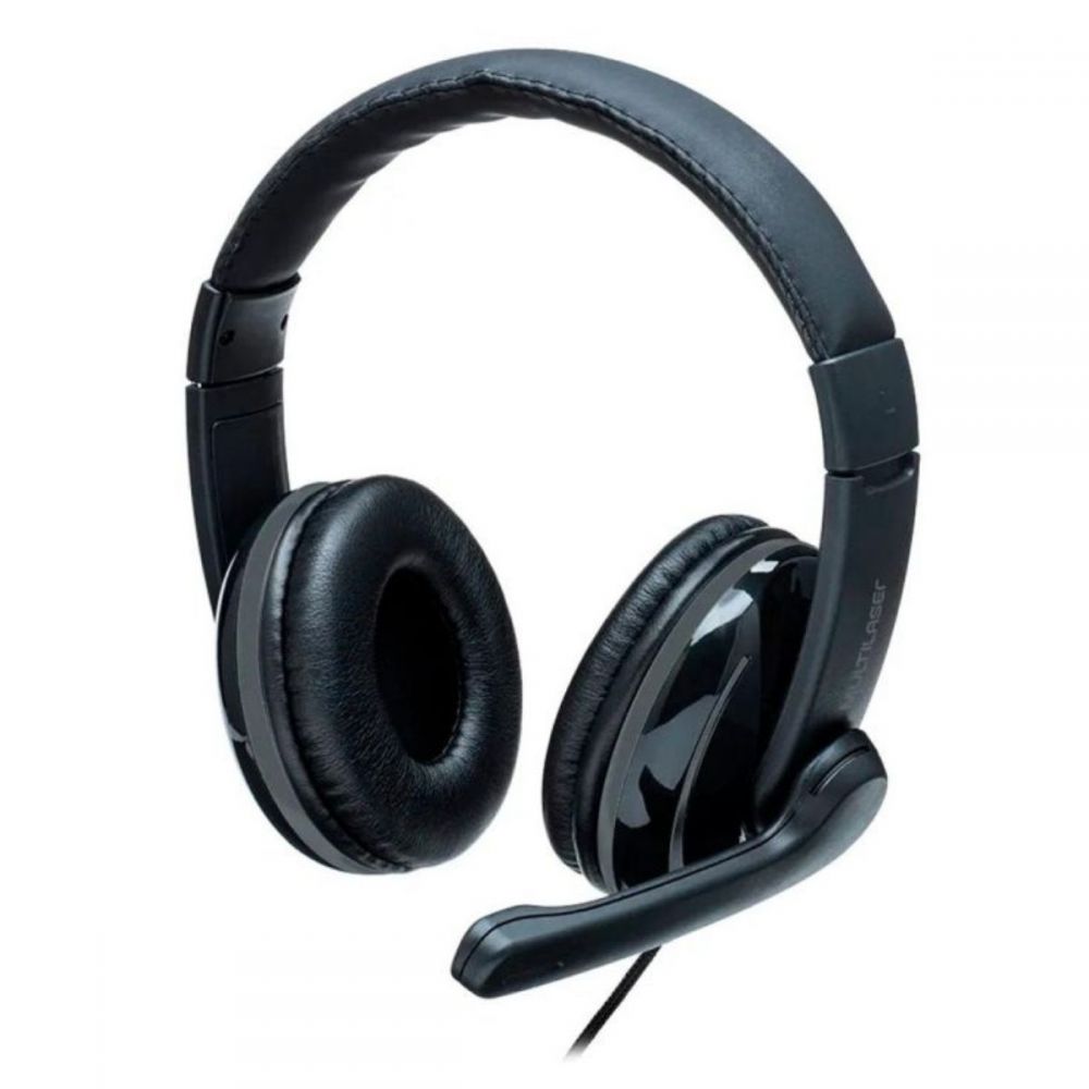 Headphone Pro C/ Microfone USB Preto PH317 - Multilaser