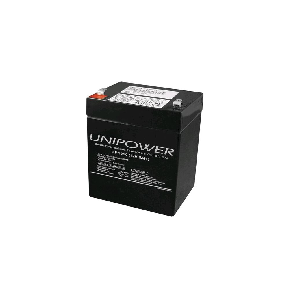 Bateria Selada UP1250 12V 5,0Ah - Unipower