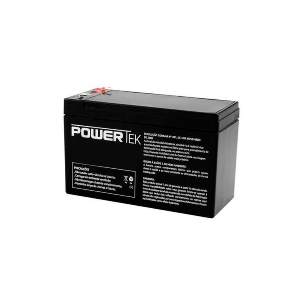 Bateria Selada Powertek 12V 1,3Ah EN072 - Multilaser