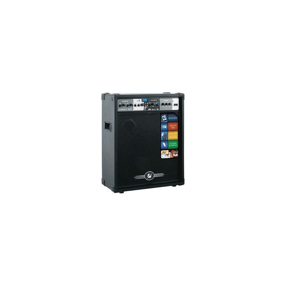 Caixa Amplificada Frahm Connect 600 USB Bluetooth 80Wrms - Frahm