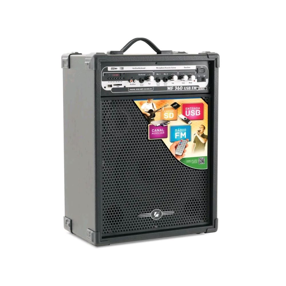 Caixa Amplificada Multiuso MF USB FM - Frahm