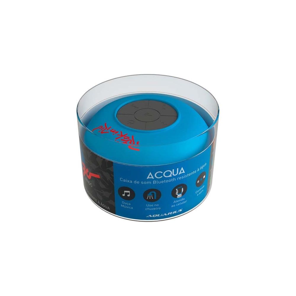 Caixa de som Bluetooth Rock in Rio Azul Aquarius