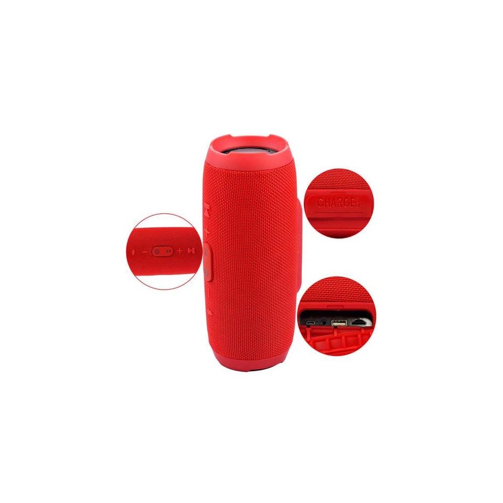 Caixa De Som Charce 3 Bluetooth 10w Vermelho