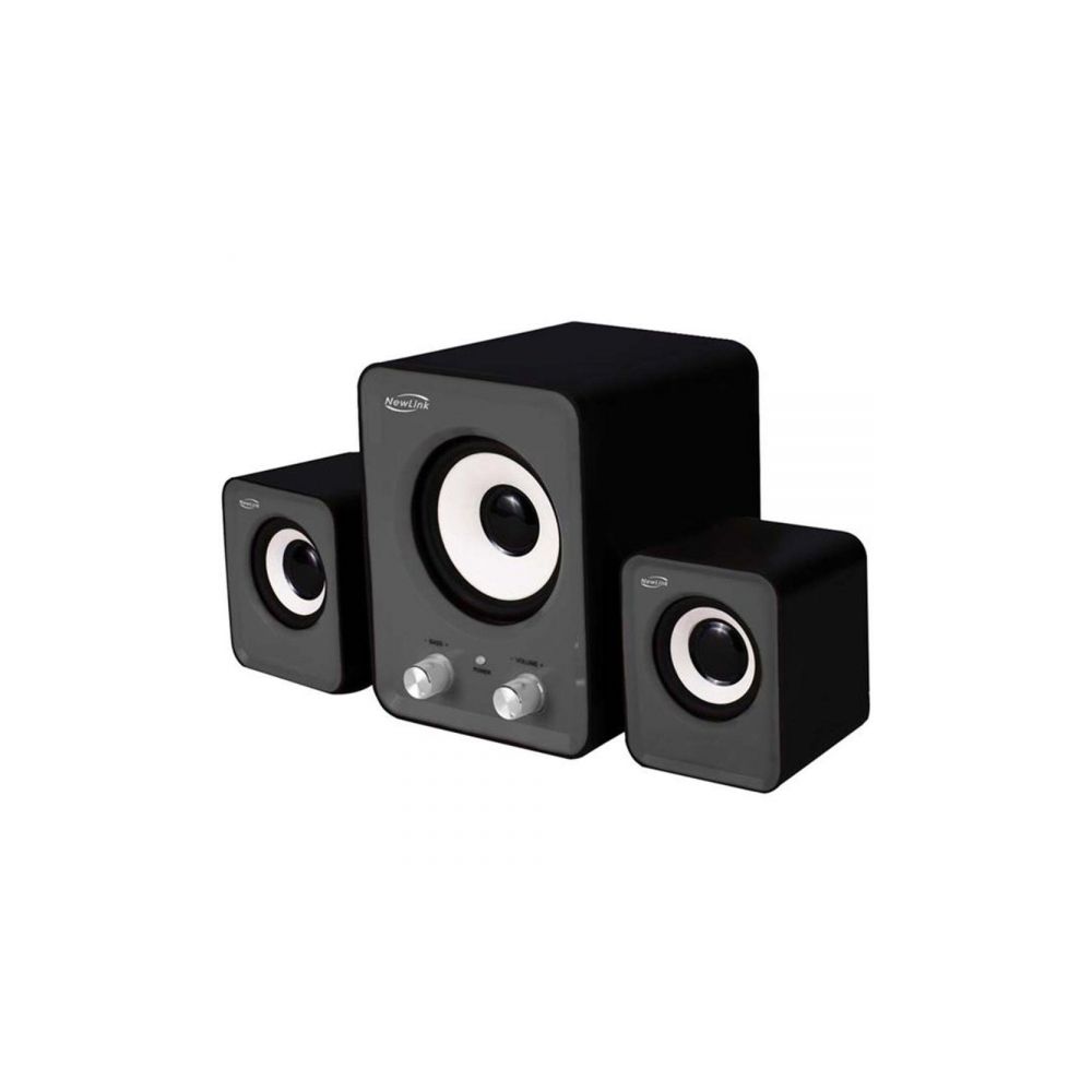 Caixa de Som Subwoofer Power Song SP202 2.1 - NewLink