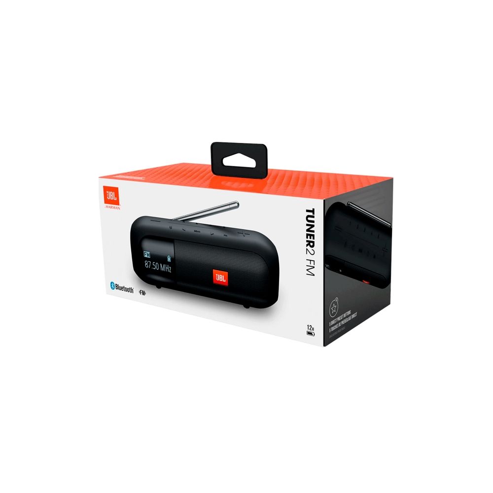 Rádio Portátil com Bluetooth Tuner 2 FM Preto - JBL