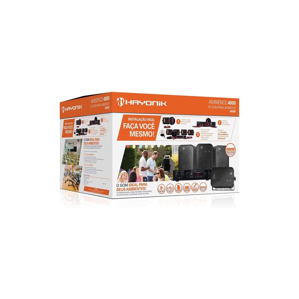 Kit Som Ambiente 400W AMBIENCE 4000 - Hayonik