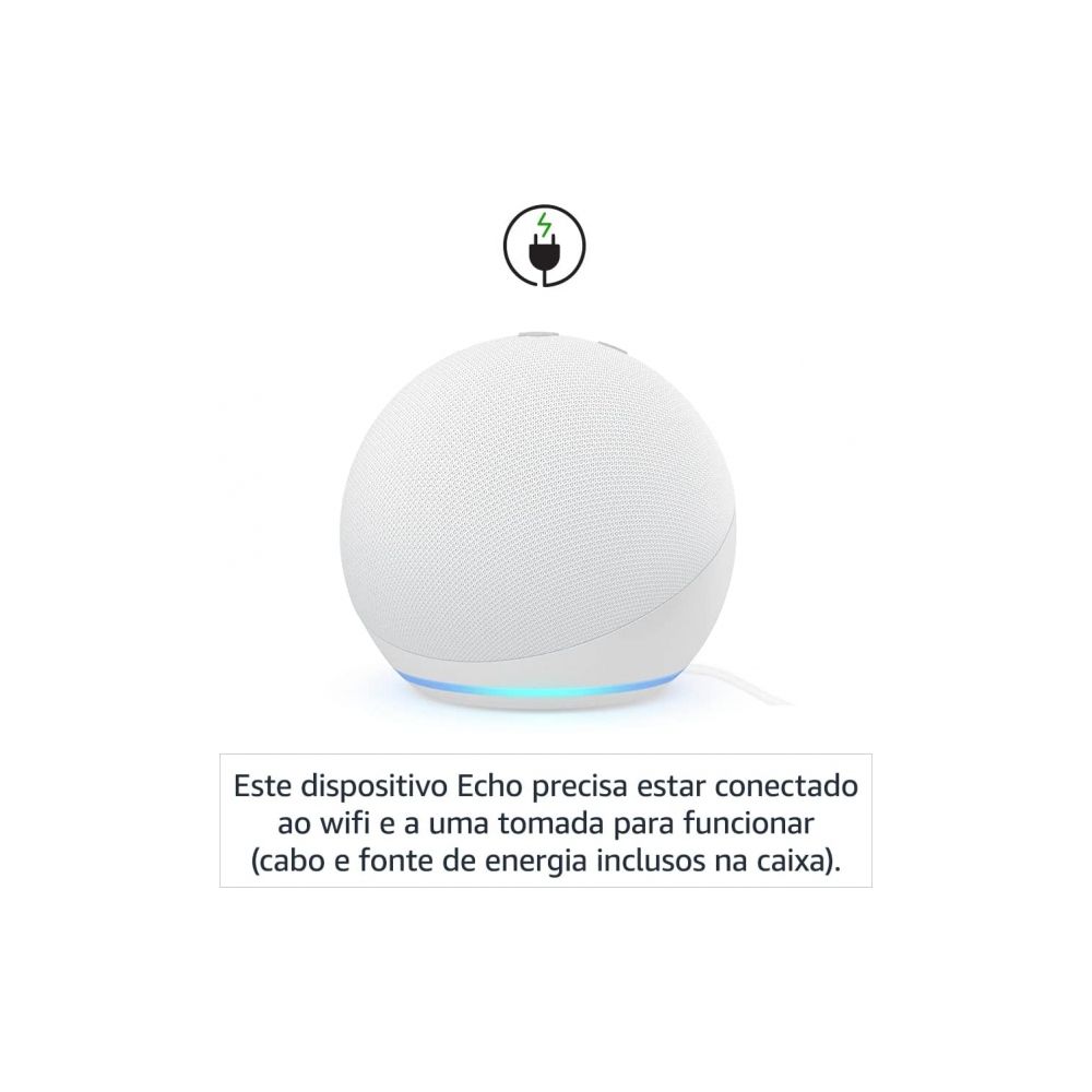 Echo Dot (4ª Geração): Smart Speaker com Alexa | Música, informação e Casa Inteligente - Cor Azul 