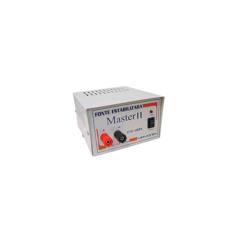 Fonte Estabilizada FTE 1205 Hobby 12VDC 5A - para uso geral - Hayonik
