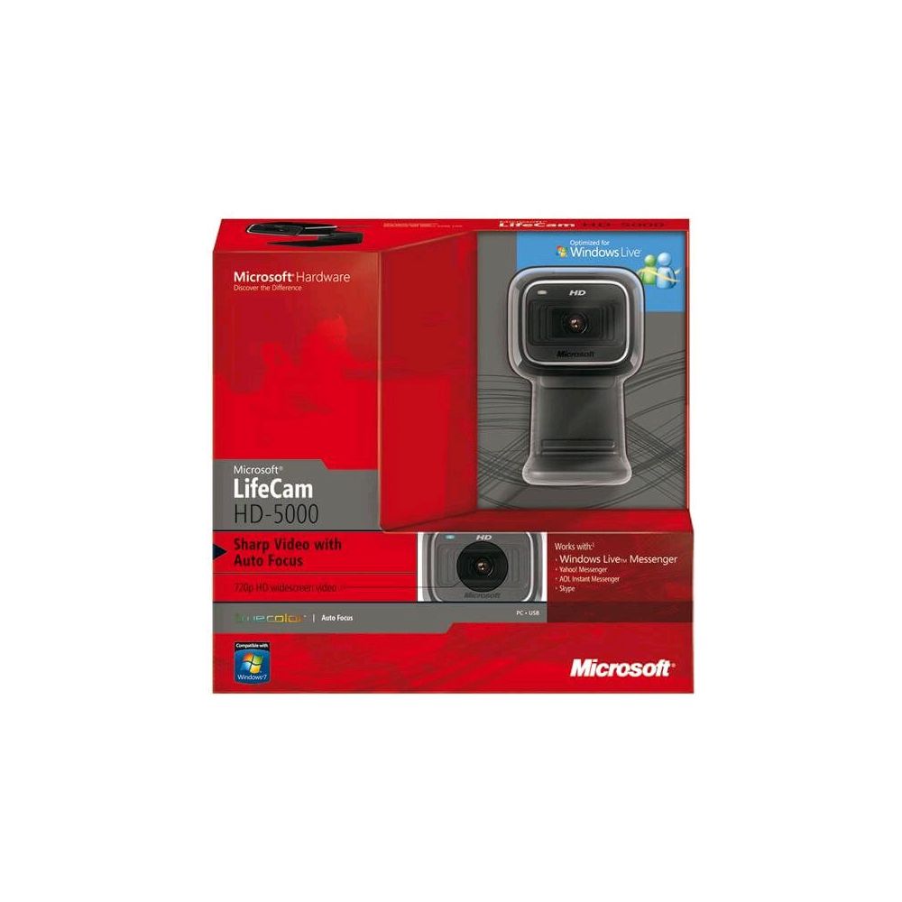 Webcam Microsoft Lifecam HD5000 720p 7ND-00002 - Microsoft