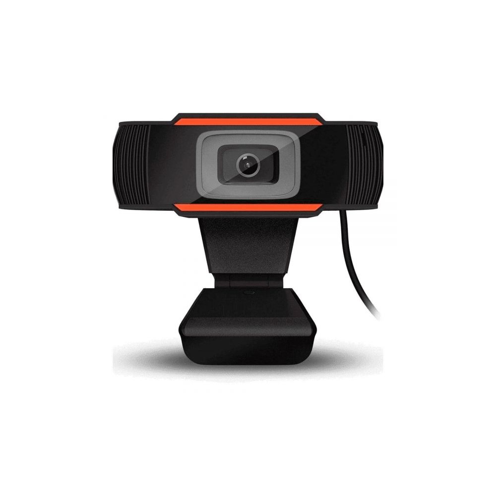 Webcam Hd 720p c/ Microfone Preta Com Laranja - Brazil PC