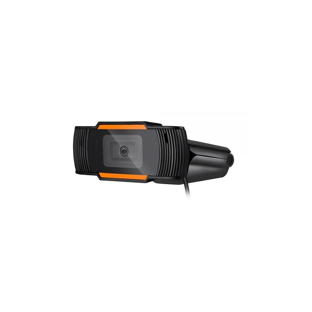 Webcam Hd 720p c/ Microfone Preta Com Laranja - Brazil PC