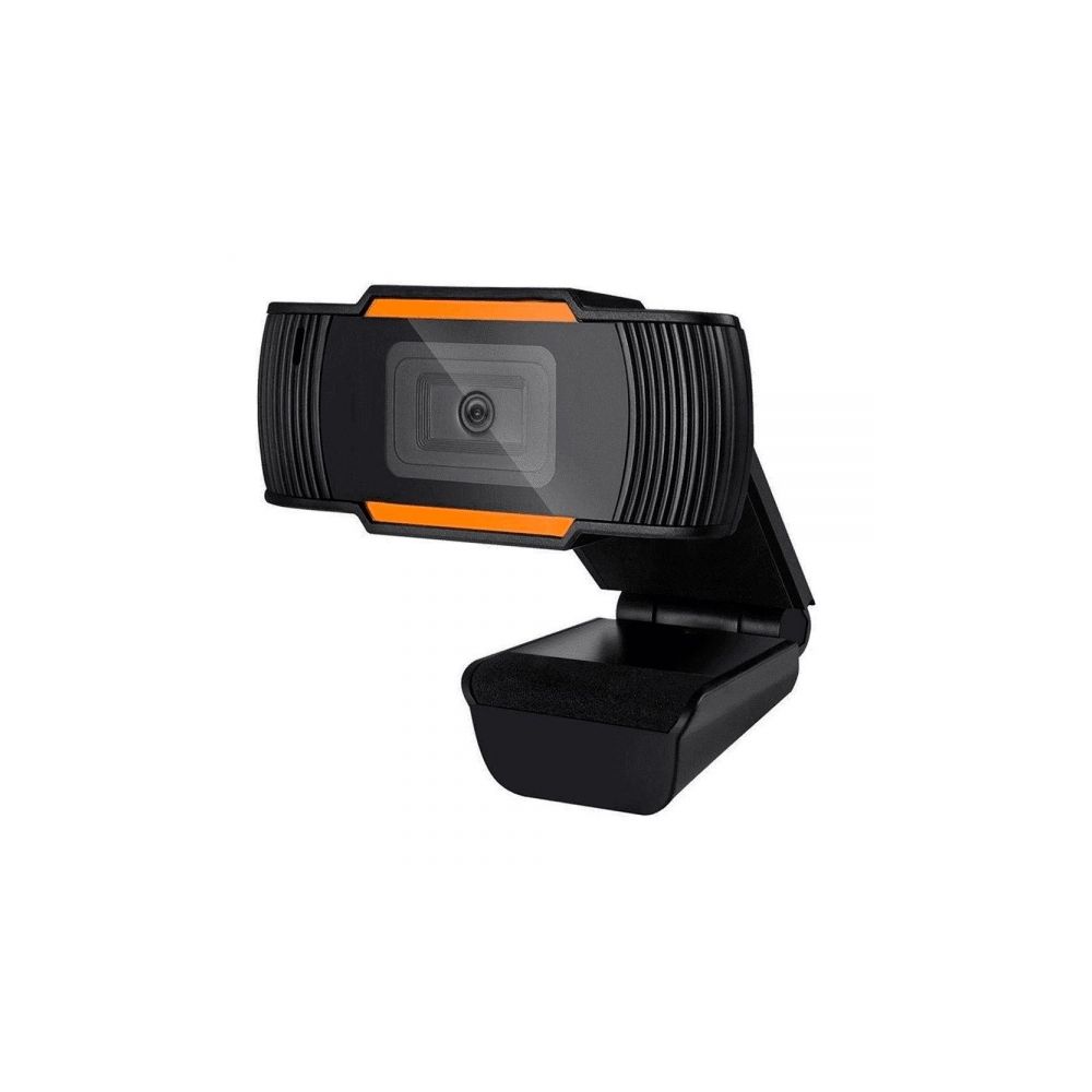 Webcam Hd 720p c/ Microfone Preta Com Laranja - Brazil PC