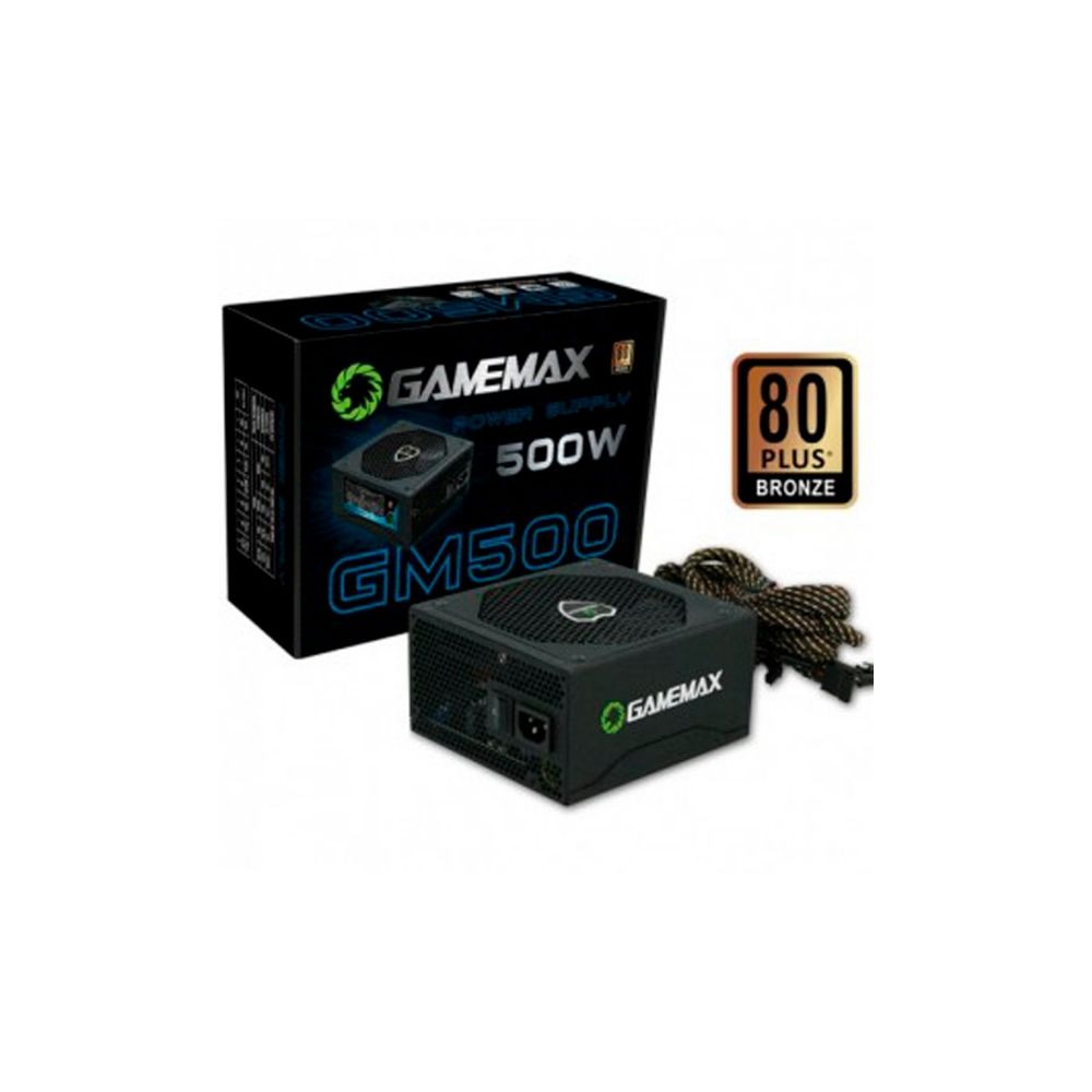 Fonte ATX Gamer GM500 80 Plus Bronze 500W Preto - Gamemax 