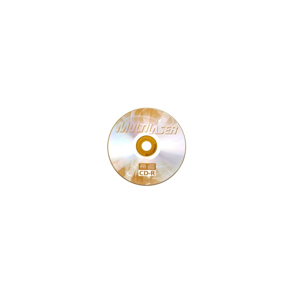 CD-R Gravável 80M 700MB Dourado - Multilaser