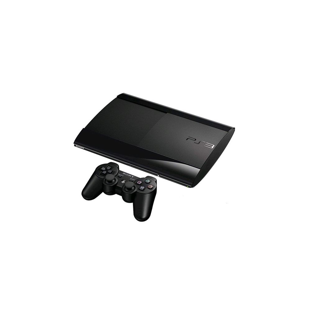 PlayStation 3 Slim 250GB + Controle Dual Shock 3 Preto Sem Fio + Grátis um game 