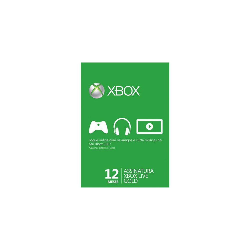 Xbox Live 12 Meses - Microsoft