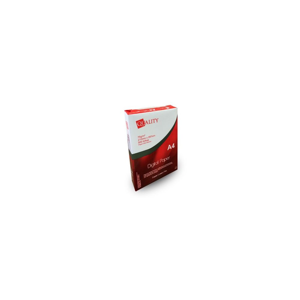 Papel A4 Quality 210x297mm 75G Pacote com 500 Folhas - Quality