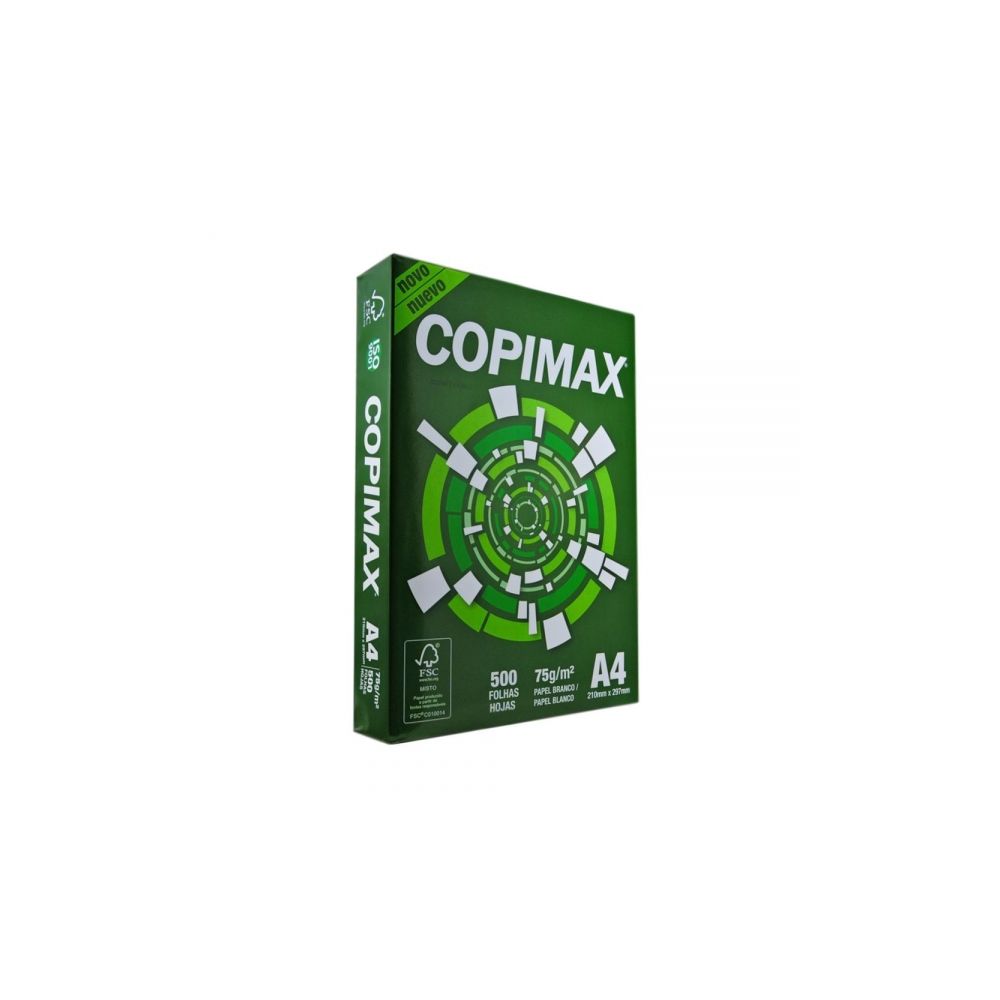 Papel Sulfite A4 75g 210 X 297Mm 500Fls - Copimax