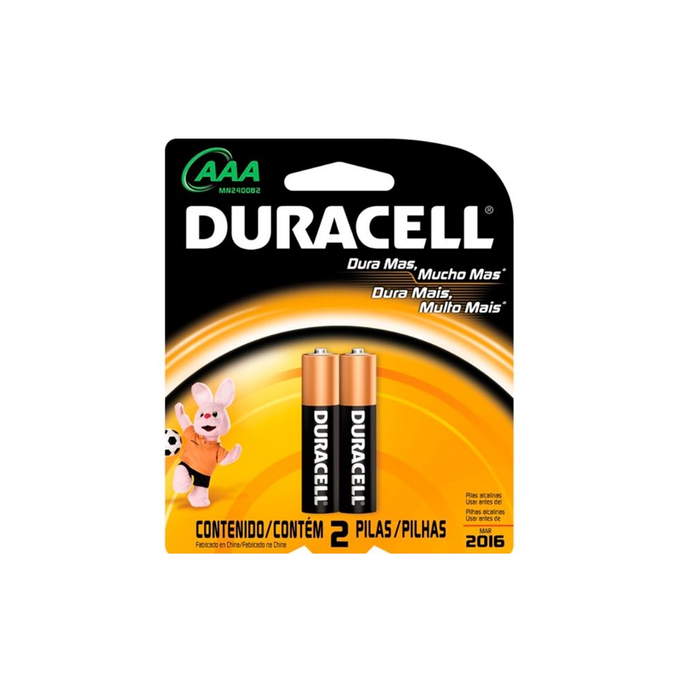 Pilha Alcalina AAA 2 Unidades - Duracell 