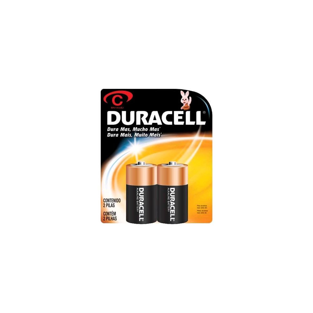 Pilha Alcalina Com 2 Unidades MN1400B2 - Duracell