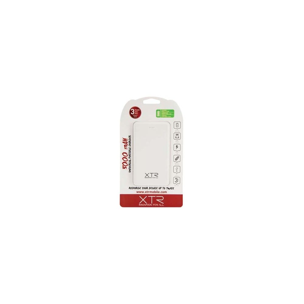 Carregador Portátil XTR 5.000MAH X5 Branco - Xtrax