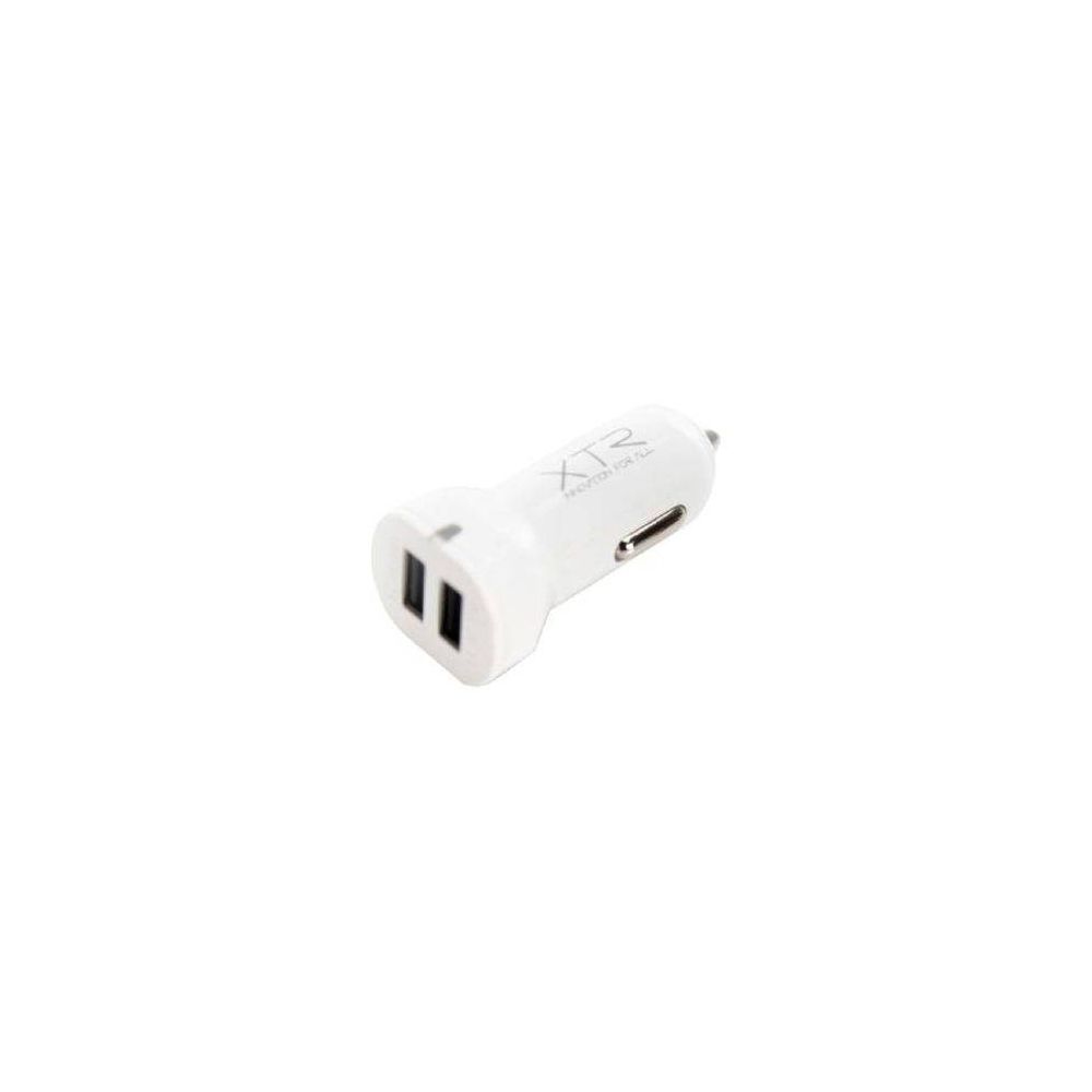 Carregador Veicular Portátil Branco 2 Entradas USB - Xtrax