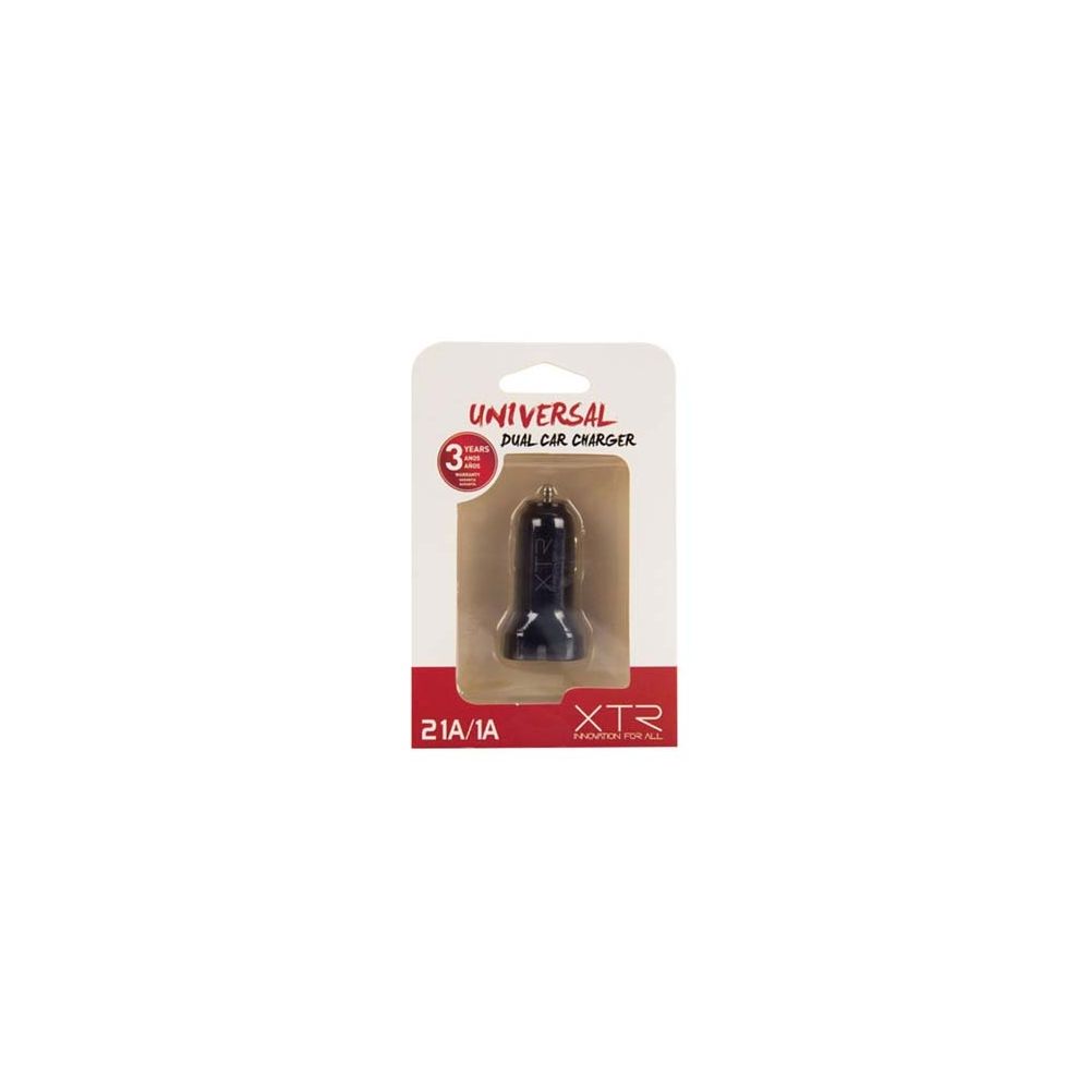 Carregador Veicular Portátil Preto 2 Saídas USB - Xtrax