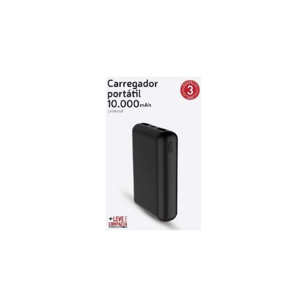 Carregador Portátil Universal 10000 mAh Preto - Xtrax