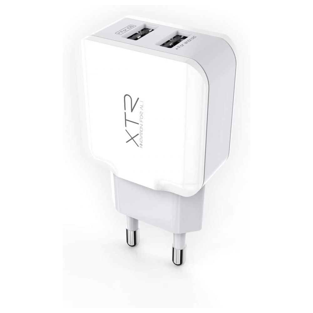 Carregador de Parede 2 Portas USB Cinza - Xtrax