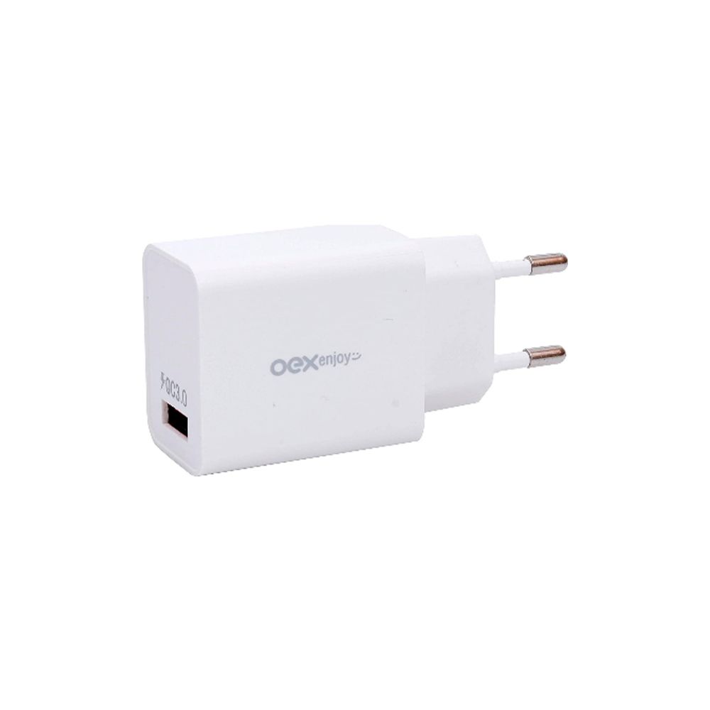 Carregador USB 01 Porta 18W Branco CG202 - Oex