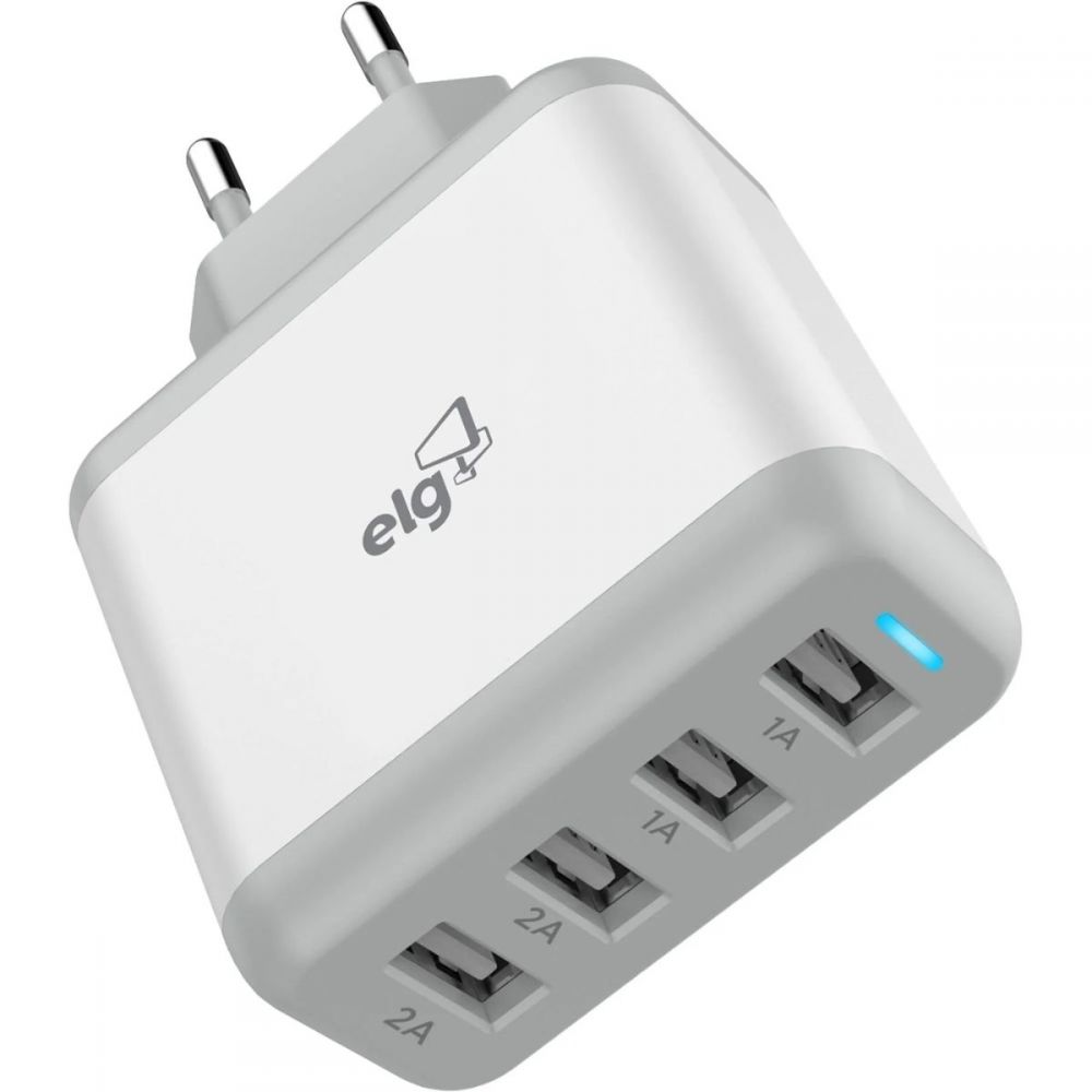 Carregador de Parede Universal USB Branco- ELG