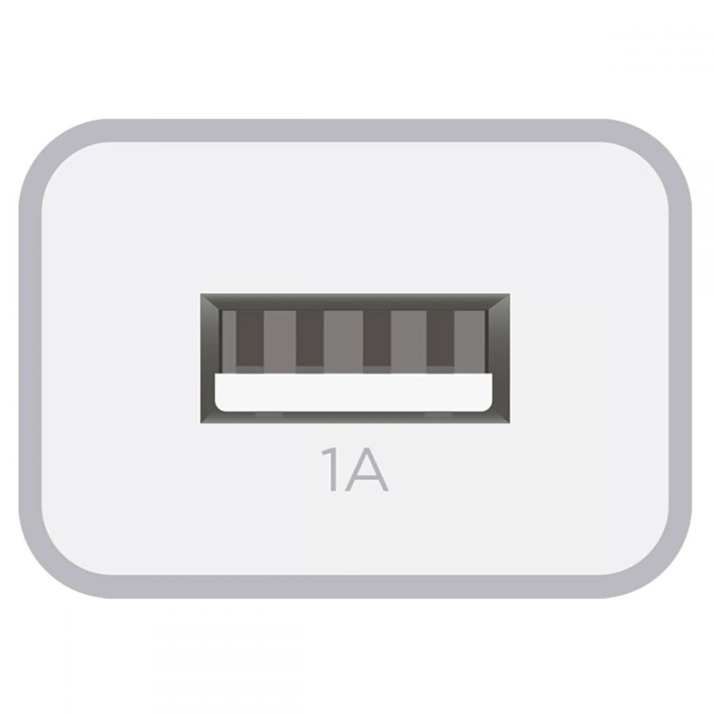 Carregador USB 1 Saída 1A Branco Bivolt WC1A - ELG