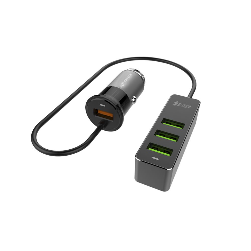 Carregador Veicular 4 USB Quick Charge 3.0 - C3Tech