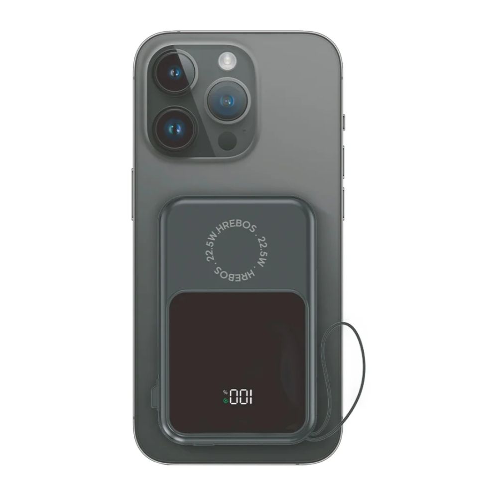 Carregador Portátil Pb-959 10.000mah 22.5w Preto - Hrebos