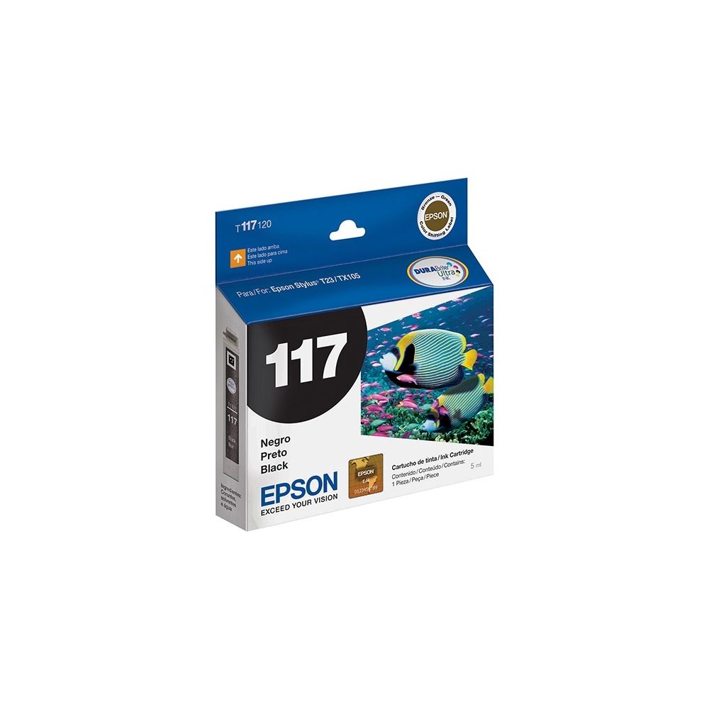 Cartucho de Tinta T117120BR Original Preto 5ml - Epson  