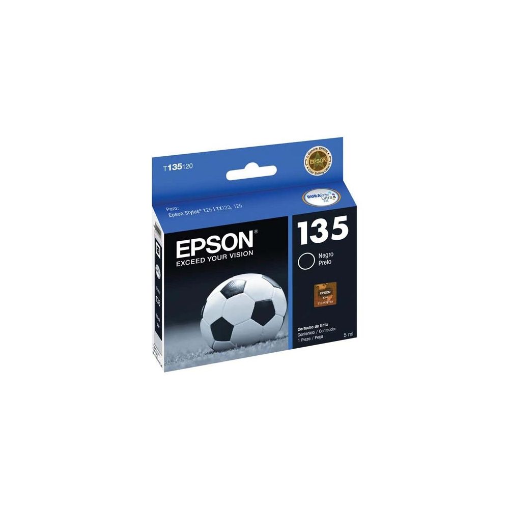 Cartucho de Tinta T135120BR Preto Original 5ml - Epson