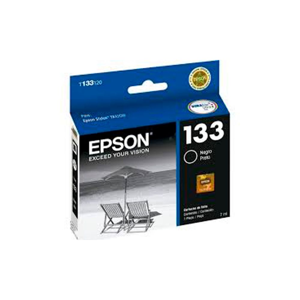 Cartucho de Tinta T133120 7ml Original Preto - Epson