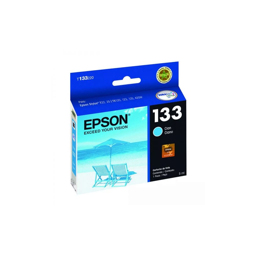 Cartucho de Tinta T133220 5 ml Original Ciano - Epson