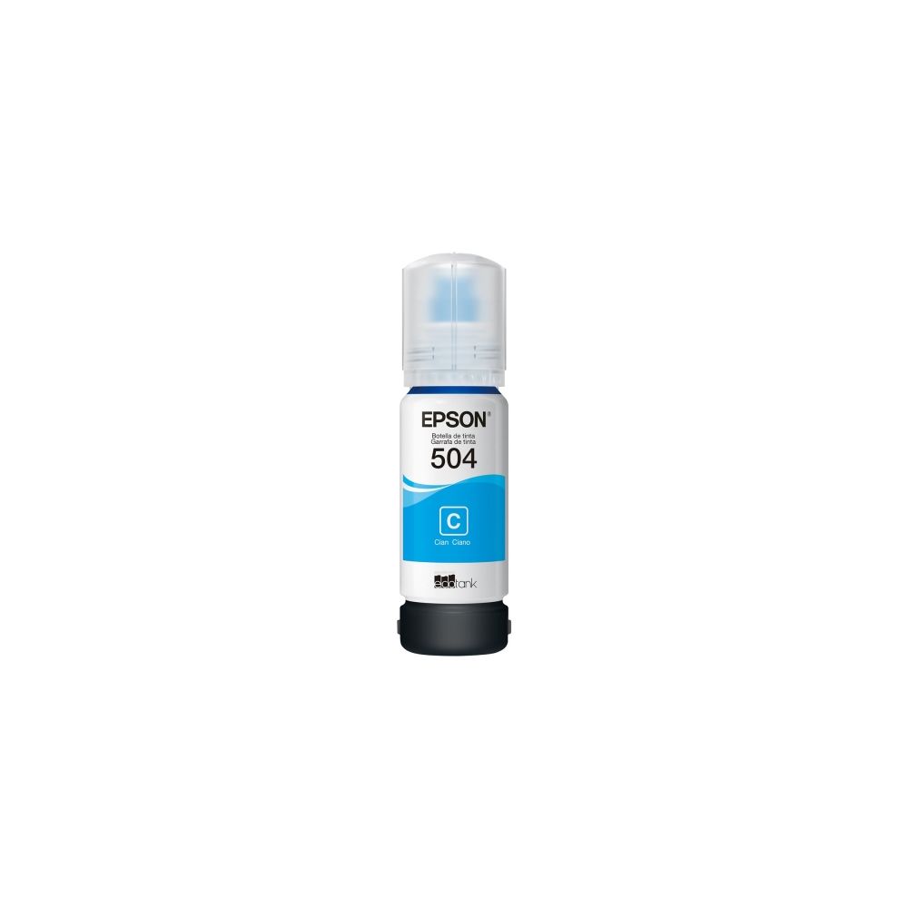 Garrafa de Tinta T504 Ciano 70ml Original T504220 - Epson