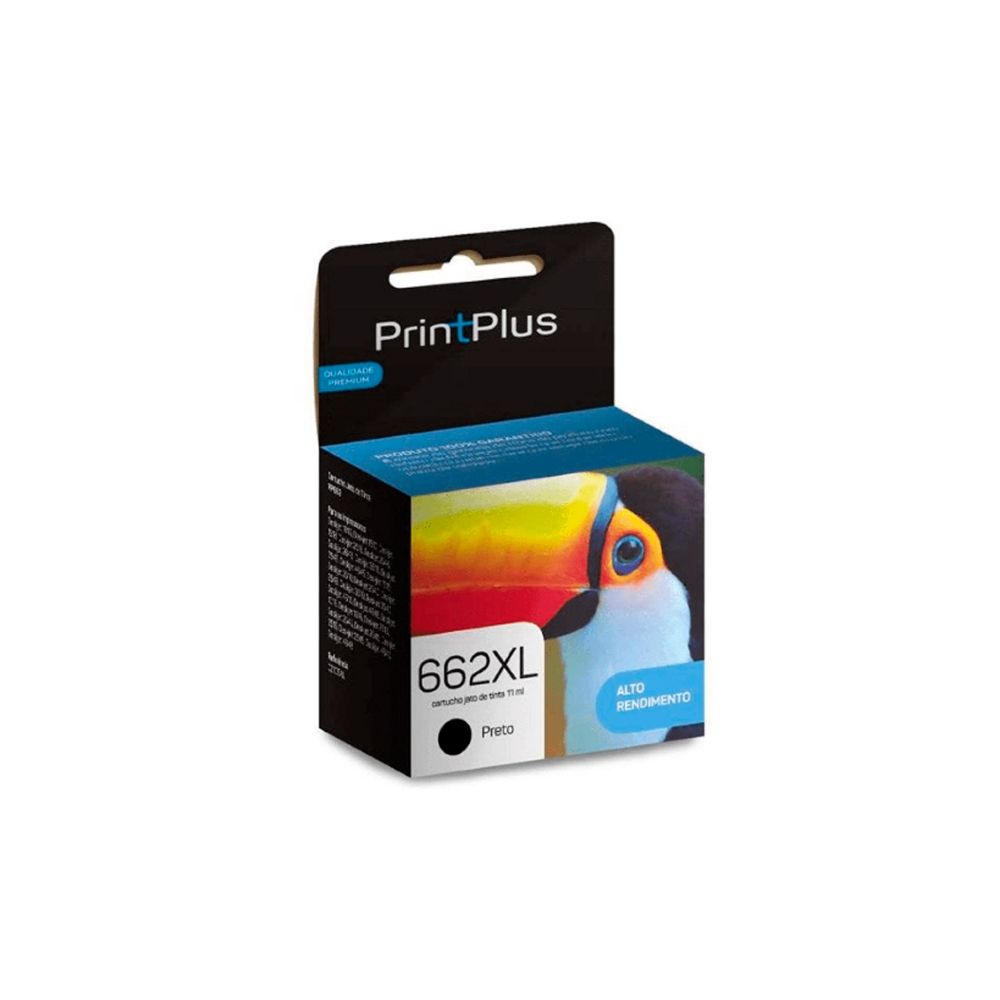 Cartucho Tinta Compatível 662Xl Preto 11ml - Printplus 